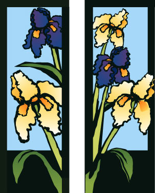 Flowers: Iris Double Banner