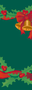 Bells and Holly Holiday Banner