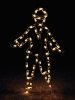 Victorian Ice Skater Boy Commercial Silhouette Holiday LED Light Display