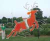 Animated Reindeer Garland Christmas Lights Commercial Outdoor Decoration - daytime