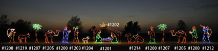  Large, Colorful Nativity Scene Display - commercial decorations