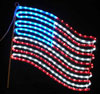 United States Flag Outdoor LED Rope Light Decoration