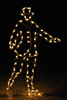 Victorian Male Ice Skater Silhouette Light Display