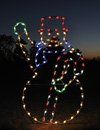 Large Animated Waving Snowman Outdoor LED Holiday Light Decoration