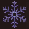 Hanging 48 inch 6-Point Snowflake - Warm White