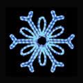 Hanging 48 inch Single Loop Snowflake - Pure White