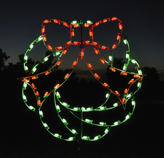 4' Christmas Wreath - LED lights