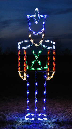 Large 8 foot Toy Soldier LED Light Display