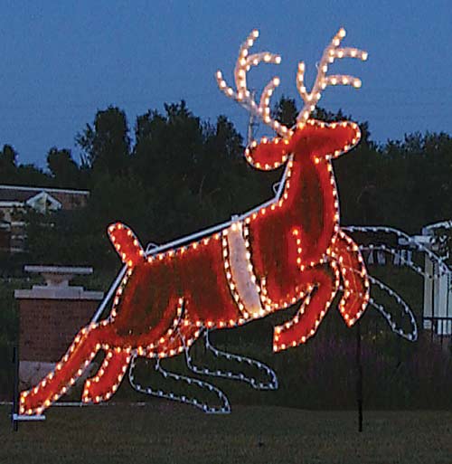 Commercial Animated Reindeer - 12.4 feet H by 14.1 feet W