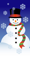 Winter Snowman Banner