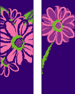 Pink Daisy Double Design Banner
