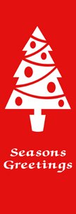 Town Crier Christmas Tree Seasons Greetings Banner