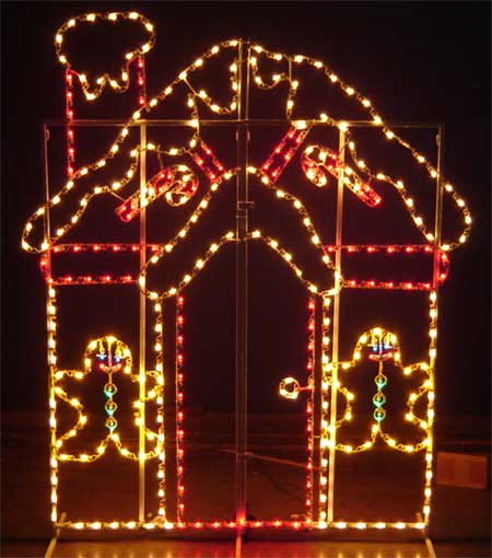 Silhouette Gingerbread House, 10 feet