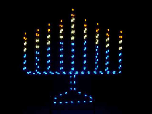 Silhouette Menorah 7 Feet