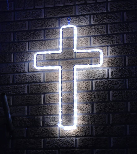 Commercial LED Light Cross Outdoor Decoration