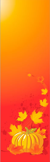 Designer Fall Pumpkin Banner