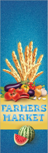 Farmers Market Harvest Wheat Banner