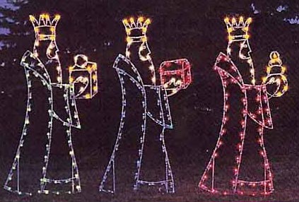 Three Kings Silhouette Light Display