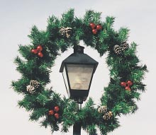  Double Ring Garland Wreath 5 Feet