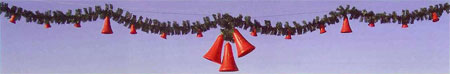 Three 27" Lighted Bells Skyline, 40 feet