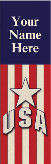 Star USA Patriotic Welcome Pole Banner