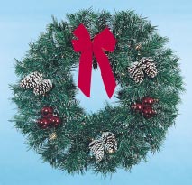 Building Front Garland Wreath, 3 feet