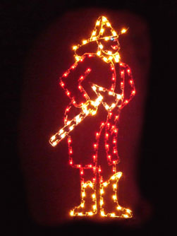 Silhouette Yuletide Fireman, 7 feet