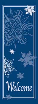 Snowflakes Welcome Winter Banner