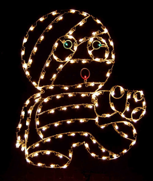 5' Silhouette Cute Baby Mummy Halloween Lights Lawn Decoration