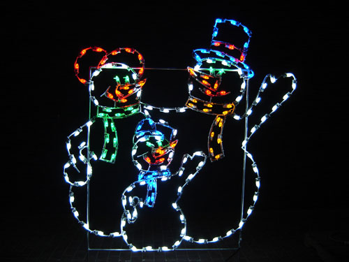 Silhouette Snowman Carolers, 7 feet