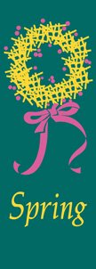 Spring Wreath Banner