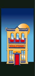 Building Art Welcome Junior Banner