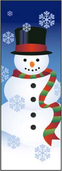 Blue Snowman Banner