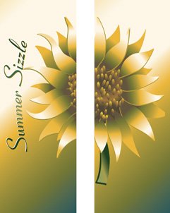 Summer Sizzle Sunflower Double Banner