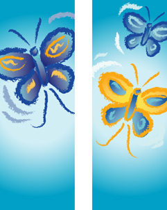 Butterflies Double Banner