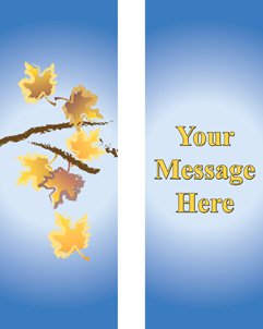 Autumn Tree and Branches Double Banner
