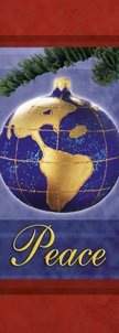 Peace Globe Fabric Banner