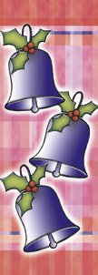 Plaid Holiday Bells Banner