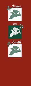 Peace on Earth Banner with Doves