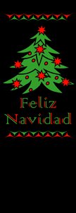 Feliz Navidad Holiday Tree Banner