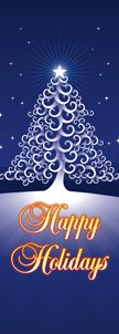 Happy Holidays Tree Banner