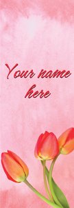 Watercolor Tulips Banner