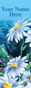 Watercolor Daisies Banner