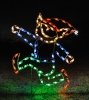 Silhouette Elf Running - outdoor LED lights