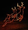 Large Animated Reindeer (Set of 2) LED light outdoor Santa decoration