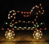 Holiday Lights - Flat Car with Rocking Horse