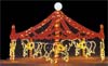 5 Horse Carousel, Light Display and Animated