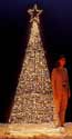 Three Dimensional Christmas Tree Clear Lights 8 Feet
