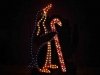 Silhouette Penguin with Candy Cane, 6 feet