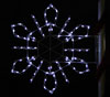 Pole Mount Silhouette Flower Snowflake, Pole Mount 5 and 6 Feet - LED
